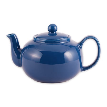 Stoneware Teapot, Light Blue